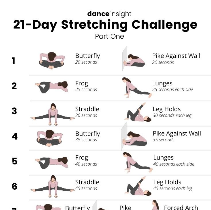 Day Stretching Challenge Beginner Dance Insight